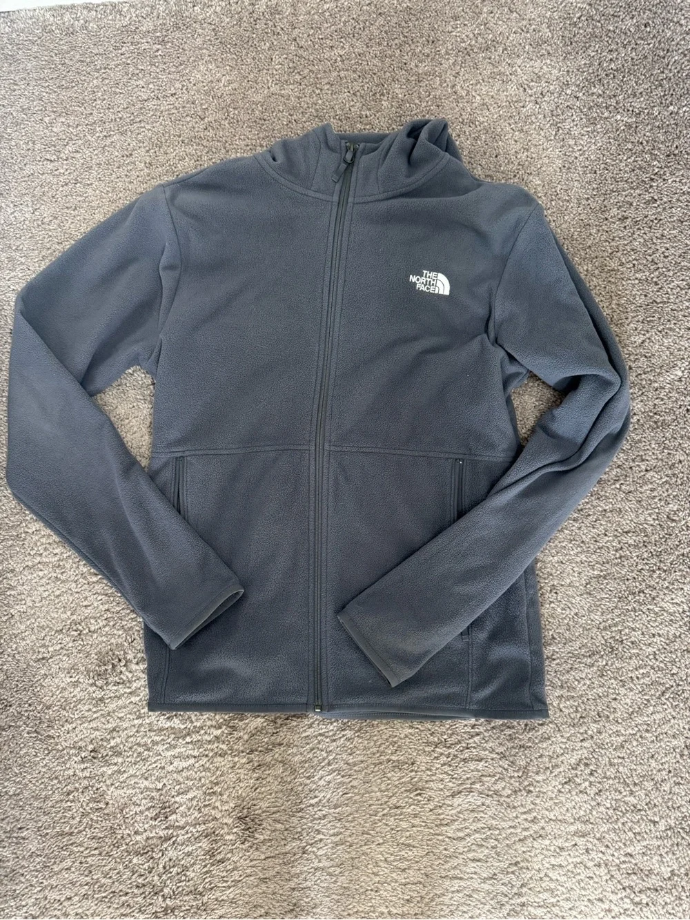 The North Face Men's Zip Fleece Jacket in Charcoal